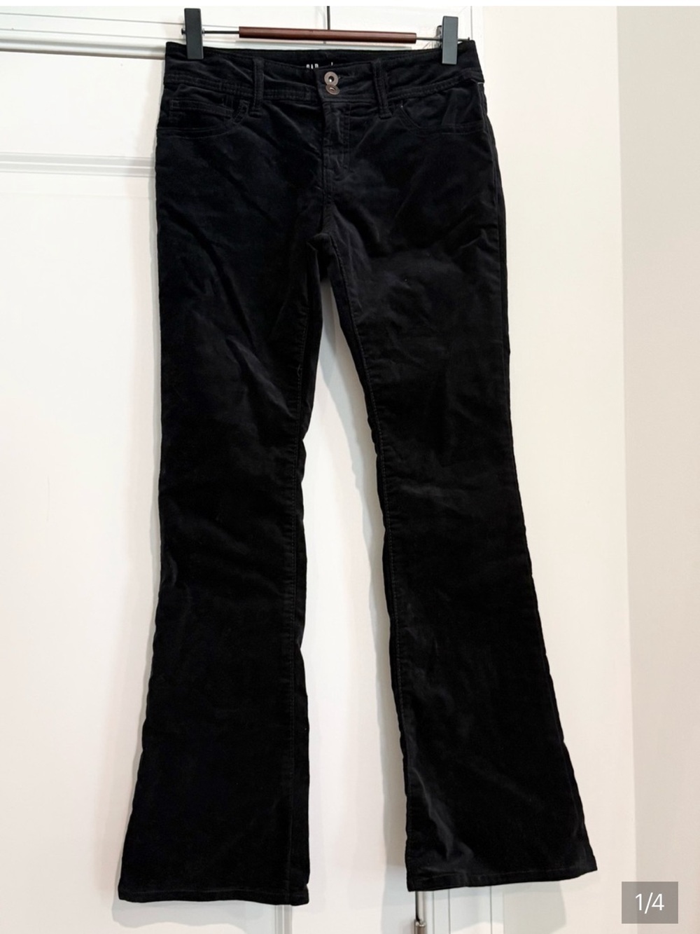 GAP Black Velvet Bootcut Jeans